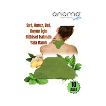 Onomo Health Sırt Omuz Bel Boyun ve Fıtık için Bitkisel Isıtmalı Fizik Yakı Bandı 10 Adet