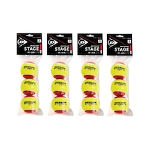Dunlop Stage 3 Red 3'lü 4 Kutu Çocuk Tenis Topu