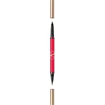 Valentıno Twin Liner Black & Marrone Çift Uçlu Göz Kalemi