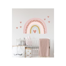 Soft Renk Kalpli Gökkuşağı Duvar Sticker Seti