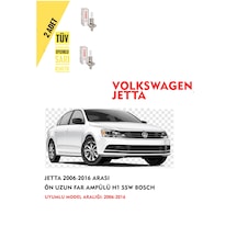 Jetta 2006-2016 Arası Ön Uzun Far Ampülü 2 Adet Sarı Renk