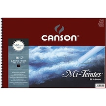 Canson Mi-Teintes Siyah Pastel Defteri Spiralli 16 Yp 160G 32X41 Canson Mi-Teintes Siyah Pastel Defteri Spiralli 16 Yp 160G 32X41