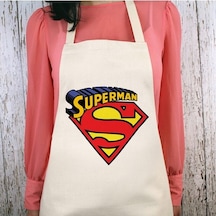 Superman Logolu Su İtici Özellikli Mutfak Önlüğü