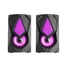 Lexroo Rms-g19 2.0 5 Watt Led Işıklı Siyah Multimedia Speaker