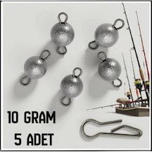 Uyguna-yakala 5 Adet- 10 Gram Metal Mafsallı Kurşun -hareketli İğne Kurşunu-h-1010