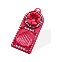 6 Adet Çok Fonksiyonlu Yumurta Kesici Mutfak Aleti Paslanmaz Çelik Süslü Yumurta Kesici Kırmızı Şarap Diğer