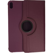 Newface Apple iPad Uyumlu  2022 10.9 10.nesil Kılıf 360 Tablet Deri Kılıf - Mürdüm