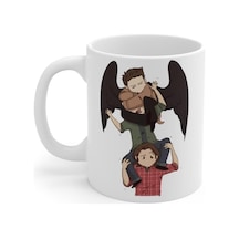 Hobishop 4616 Supernatural 2 Baskılı Kupa Bardak Beyaz