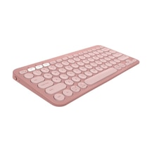Logitech K380s Pebble Keys 2 Çoklu Cihaz Özellikli Bluetooth Türkçe Q Klavye - Pembe