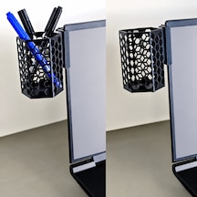 3d Baskı Monitor Kalemlik - Petek Desenli Laptop Kenar Altıgen Kalemlik-siyah Çok Renkli