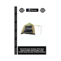 Otomatik Çadır Outdoor Ürün Gezi Eşyası Captain Kamp Çadırı 7310 Tenteli Kolay Kurulan 215x215x145cm Standart