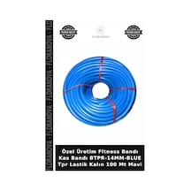 Özel Üretim Fitness Bandı Kas Bandı Btpr-14mm-blue Tpr Lastik Kalın 100 Mt Mavi Diğer