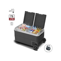 Iceco Mcd75d 12/24volt 75 Litre Kompresörlü Çift Bölmeli Tekerlekli Outdoor Oto Buzdolabı/dondurucu