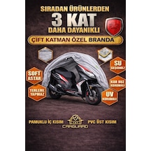 Carguard Rks Freccia 150cc Uyumlu Fitilli Motosiklet Brandası Motor Örtüsü-arka Çanta Uyumlu