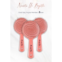 Nascita Professional Üç Boyutlu Oval Saç Fırçası Pembe X 3 Adet 0