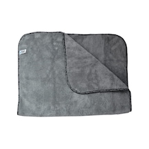 2316 Mikrofiber Peluş Oto Kurulama Ve Temizlik Bezi Büyük Boy 60x90 Cm. Gri