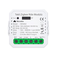Tuya Mini Zigbee Kuru Kontak Röle Tuya, Smart Life, Home Assistant, Zigbee2mqtt Uyumlu Standart