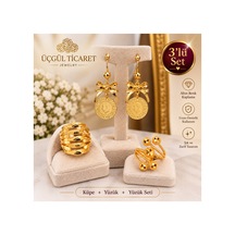Üçgül Sultan 3 Lü Set Sarı