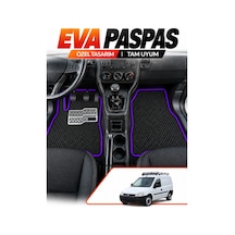 Opel Combo Panelvan 2001-2011 Uyumlu Eva Oto Paspas Metal Topukluklu Ön 2 Parça Siyah-mor