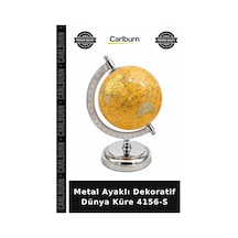 Özel Üretim Ofis Çalışma Masası Hediyelik Aksesuar Metal Ayaklı Dekoratif Dünya Küre 4156-s