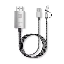 Type-c Micro Usb To Hdmı Dönüştürücü 1080p Görüntü Aktarıcı Fc975
