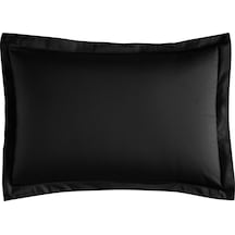 Linens Mix&Match Saten Volanlı Yastık Kılıfı Seti Siyah