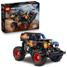 LEGO® Technic Monster Jam™ Grave Digger™ Ateş ve Buz 42219 – 7 yaş ve üzeri çocuklar için Yaratıcı Oyuncak Yapım Seti (263 Parça)