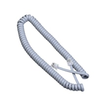 Telefon Ahize Spiral Gri Kordon Kablosu