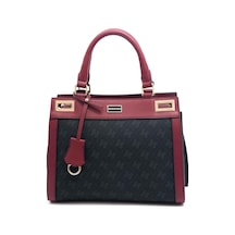 Silver Polo 1174 Kadın El Çantası Siyah Bordo Siyah-bordo Siyah - Bordo