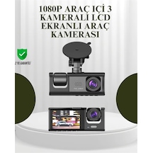G-sensörlü 3'lü Kayıtlı Araç Kamerası 35784081