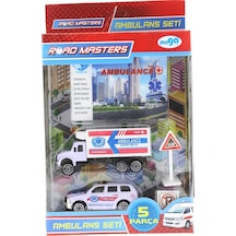 Mega Metal Ambulans Seti 5 Parça