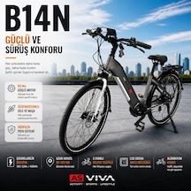AsVIVA B14T 28 Jant Orta Motorlu Hollanda Elektrikli Bisiklet 14AH