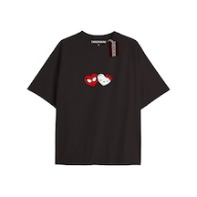 Adrift Hello Kitty Spider Kalp Siyah