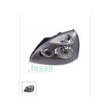 Renault Clio 2005-2009 Sağ Motorlu Gri Çerçeveli Far