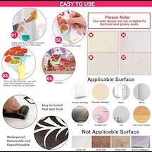 Tropikal Bitkiler Duvar Stickerı Model A Çok Renkli