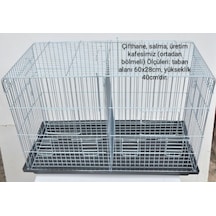 Çifthane Salma Kafes Ortadan Bölmeli Üretim Kafesi