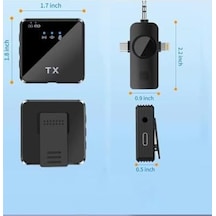 Wireless Microphone Kablosuz Yaka Mikrofonu Video Youtube Tiktok Canlı Yayın Stüdyo Mikrofon F11-2 Tüylü İkili Vlog Live Show