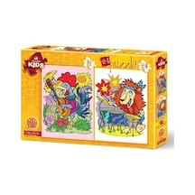 Art Puzzle 12+24 Parça Müzisyen Hayvanlar 4490