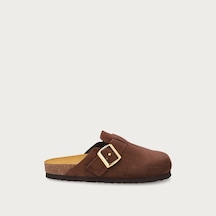 Cocoa Terlik Kadın 17b5 Frau Suede Mules Kahverengi