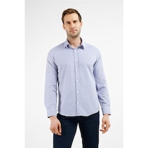 İmza Beyaz-lacivert Çizgili Desen Sert Yaka Uzun Kol Cepsiz Slim Fit Pamuklu Gömlek 1004255282 Beyaz - K.lacivert İmza Beyaz-lacivert Çizgili Desen Sert Yaka Uzun Kol Cepsiz Slim Fit Pamuklu Gömlek 1004255282 Beyaz - K.lacivert