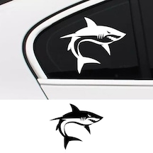 Köpekbalığı Sticker, Oto Sticker, Motor Sticker 17x15 Cm