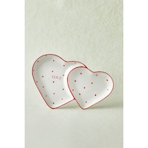 Karaca Heart To Heart Kalp Detaylı Sunumluk 26 Cm Kırmızı