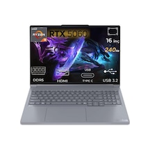 Lenovo ThinkBook 16P G6 ADR 21U00014TX-K11 R9-8940HX 32 GB 4 TB 8 GB RTX5060 16" Free Dos Dizüstü Bilgisayar