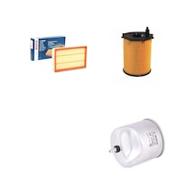 Bosch Filtre Bakım Seti Peugeot 208 1.6 Bluehdı Dizel 92 Beygir Hava + Yağ F. + Yakıt Filtre Bosch
