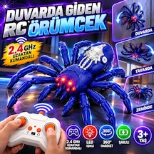 Duvarda Ve Tavanda Giden Rc Örümcek 2.4 Ghz Uzaktan Kumandalı Led Işıklı Şarjlı Oyuncak