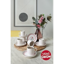 Keramika Rose Line Nordic Kahve Takımı 12 Parça 6 Kişilik 22910