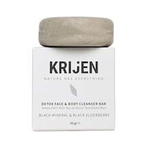 Krijen Has Detox Etkili Siyah Mineral & Kara Mürver Yüz Ve Vücut Temizleme Barı 95 Gr