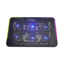 Rampage Sixpower R9 6 Fan RGB Işıklı Telefon Tutuculu Laptop Soğutucu