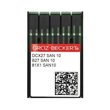 Overlok Makinesi İğnesi Groz Beckert Dcx27 San10 9 Numara 9/65 Örgü Kumaş Overlok İğnesi 100 Adet