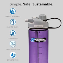 Nalgene Unisex Gençlik Çoklu İçecek Birimi, Kırmızı, 0,6 Litre Çok Renkli